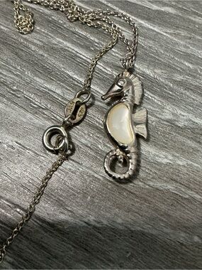 925 Mop SeaHorse Pendant NVC Nataliya V Collister Necklace